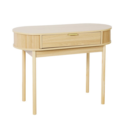 Bureau d'écriture moderne en bois de 40 pouces avec tiroir