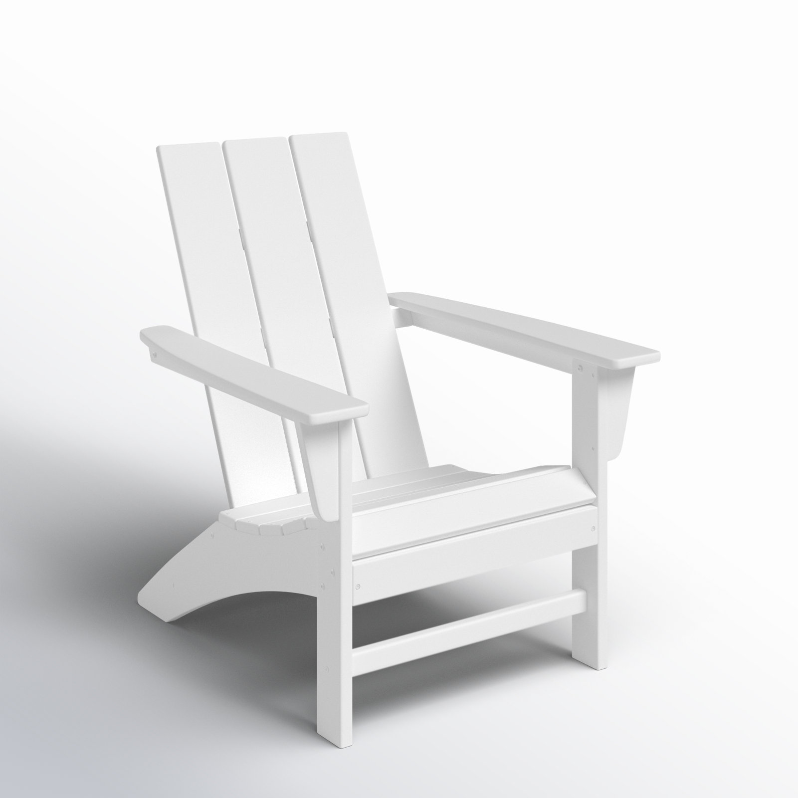 POLYWOOD® Modern Adirondack Chair, White