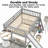 Multi-Size Bunk Bed (Twin-Over-Twin / Full-Over-Full) - Sturdy Pine Wood & Mdf Construction With Interchangeable Slide & Ladder Placement, Available In White & Gray-558964021-558963979