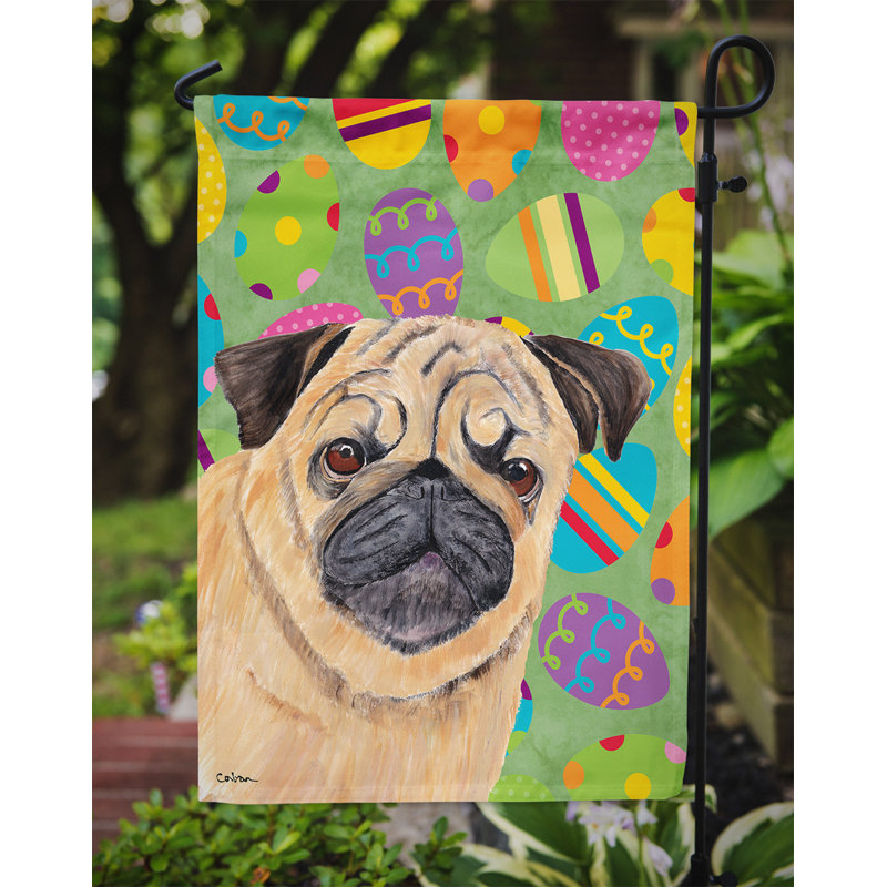Drapeau de jardin Atara, Carlin (beige et noir)