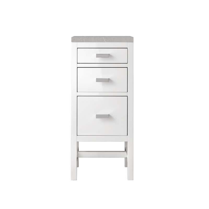 Addison 15" W Bathroom Cabinet, Eternal Serena, Glossy White