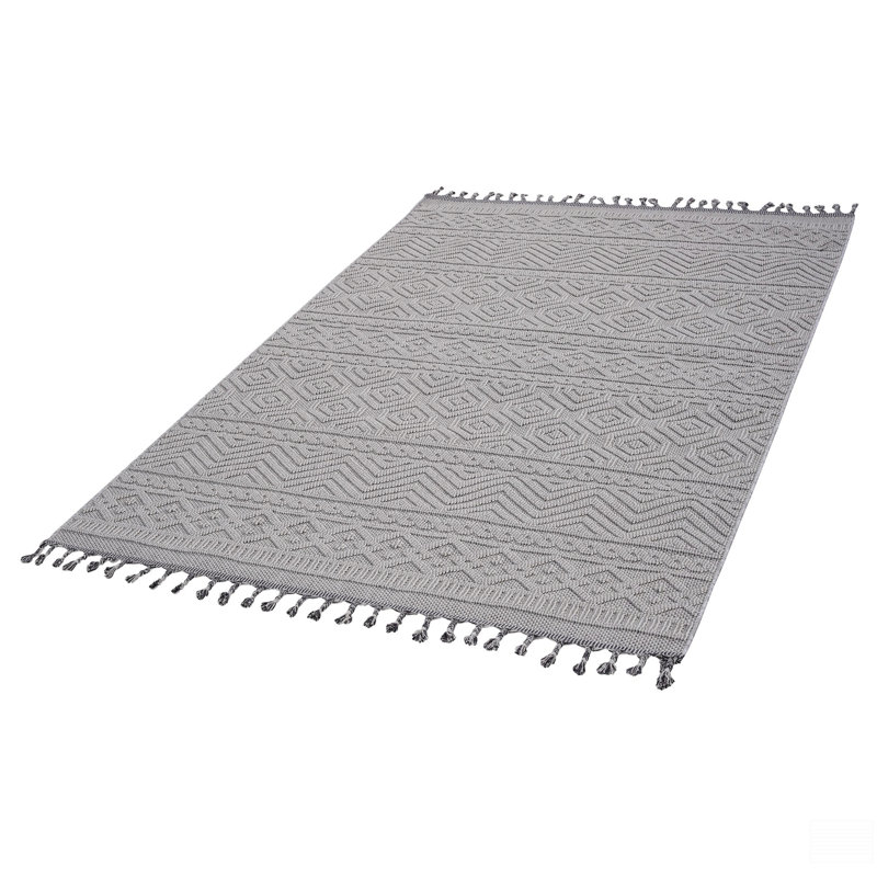 Geometric Indoor/Outdoor Area Rug, Rectangle 4' x 6'2"