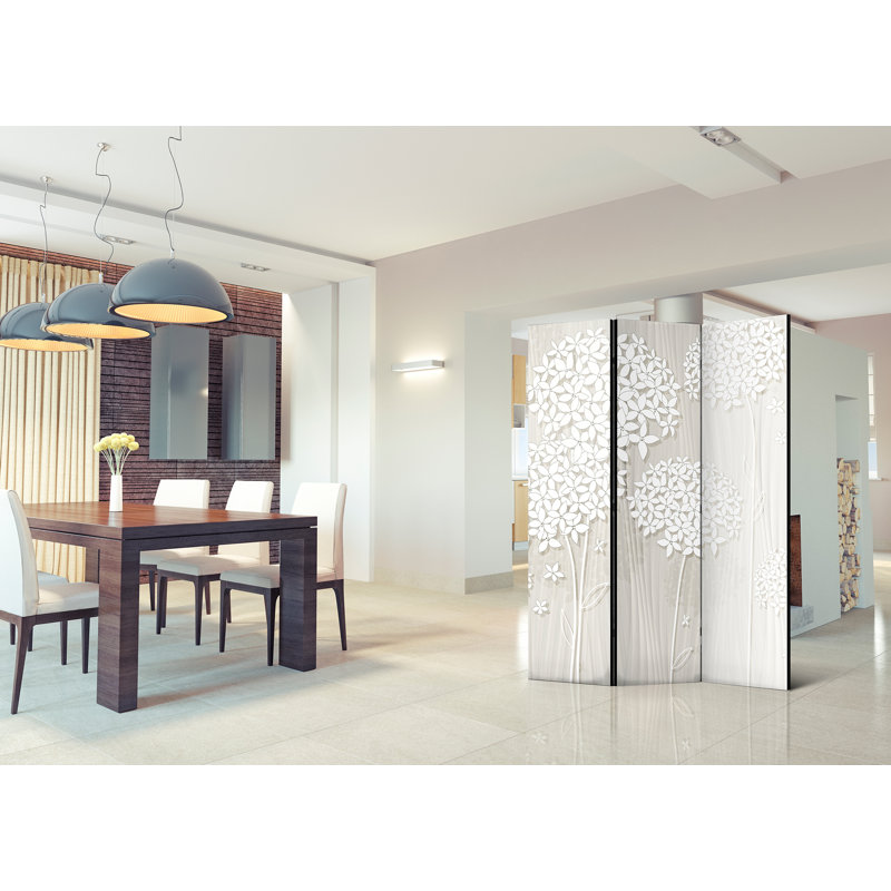 135cm W x 172cm H 3 - Panel Wood Folding Room Divider