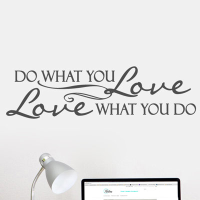 Décalcomanie murale love what you do