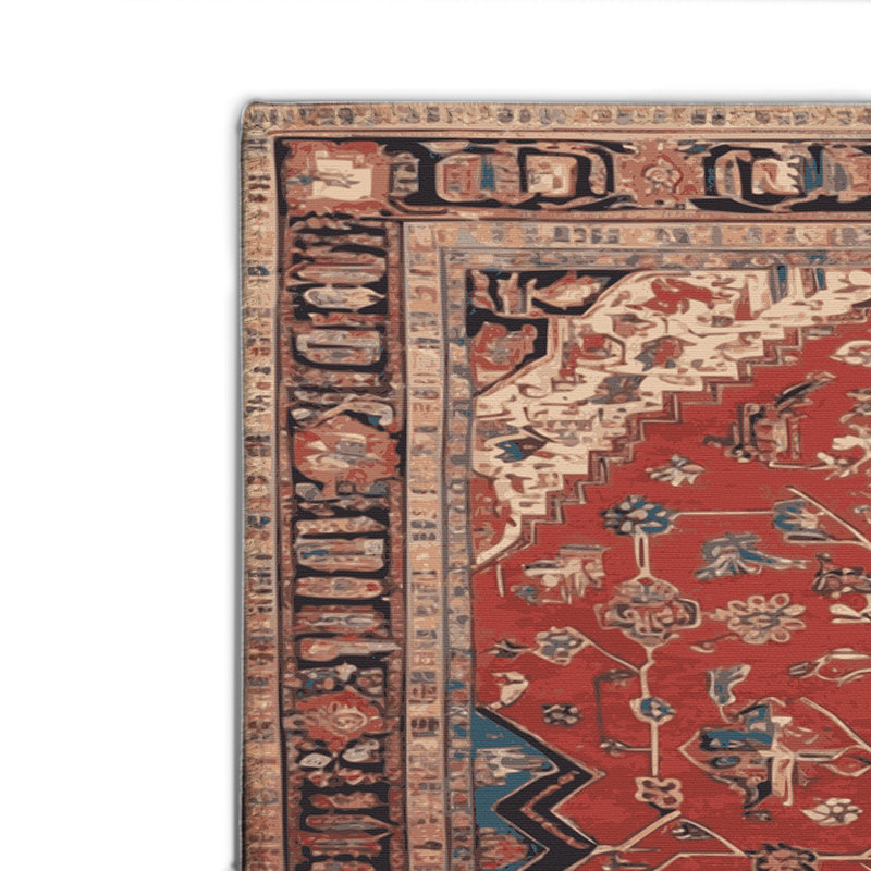 Tapis d'intérieur et d'extérieur brun Persian, Rectangulaire 2 pi x 3 pi