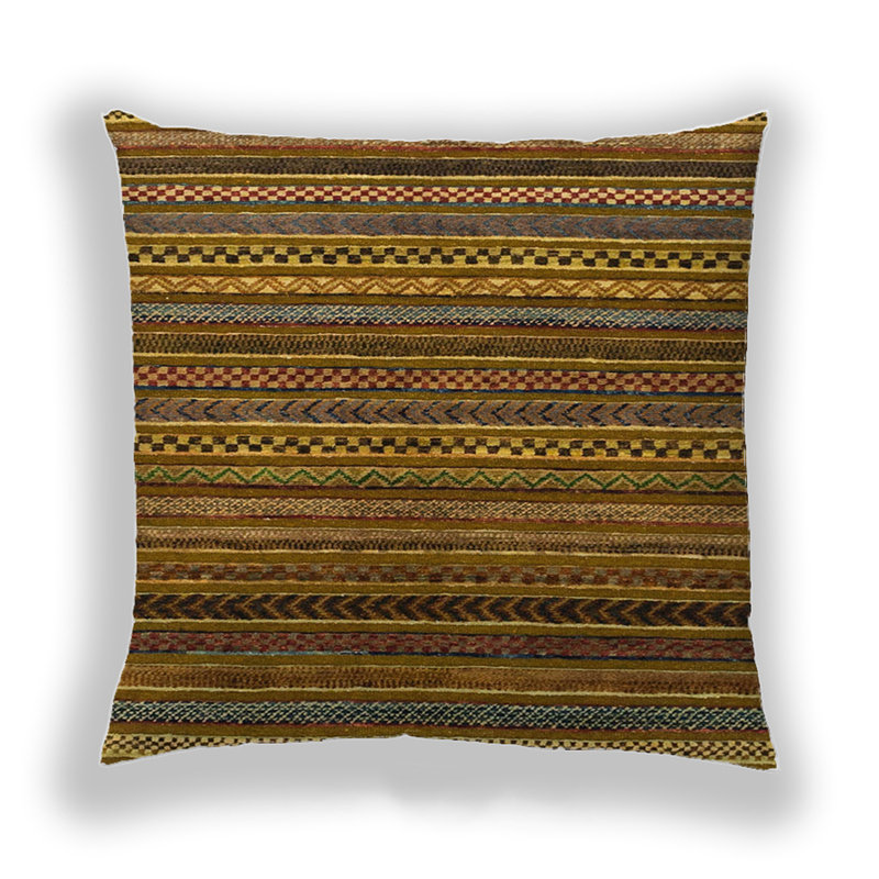 Abstract Reversible Throw Pillow, Microsuede