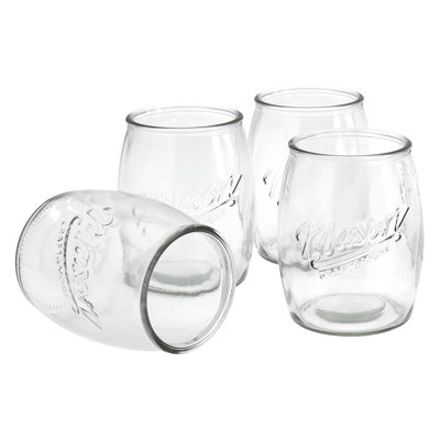 Mason Craft & More 4pk 24oz Belly Jars with no handle