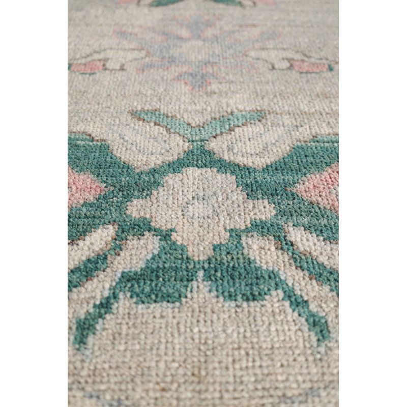 Laine Oushak afghane sur coton 14 pi x 22 pi 10 po