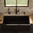 Karran 33" Single Bowl Panel Front Farmhouse Fireclay Kitchen Sink with Reversible Apron-102676105