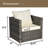 Outdoor Patio Furniture Sets Garden Rattan Chair Wicker Sofa Load 360 LBS 2 Person Seating Group-2071459661