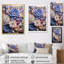 «Cornflowers In Amethyst Hues Expression», reproduction d'art sur toile-2009189222-2009189217