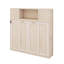 Grand lit escamotable avec armoires de rangement-827414156