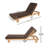 Alfred Outdoor Acacia Wood Chaise Lounge Chair With Adjustable Backrest And Cushion-58449478