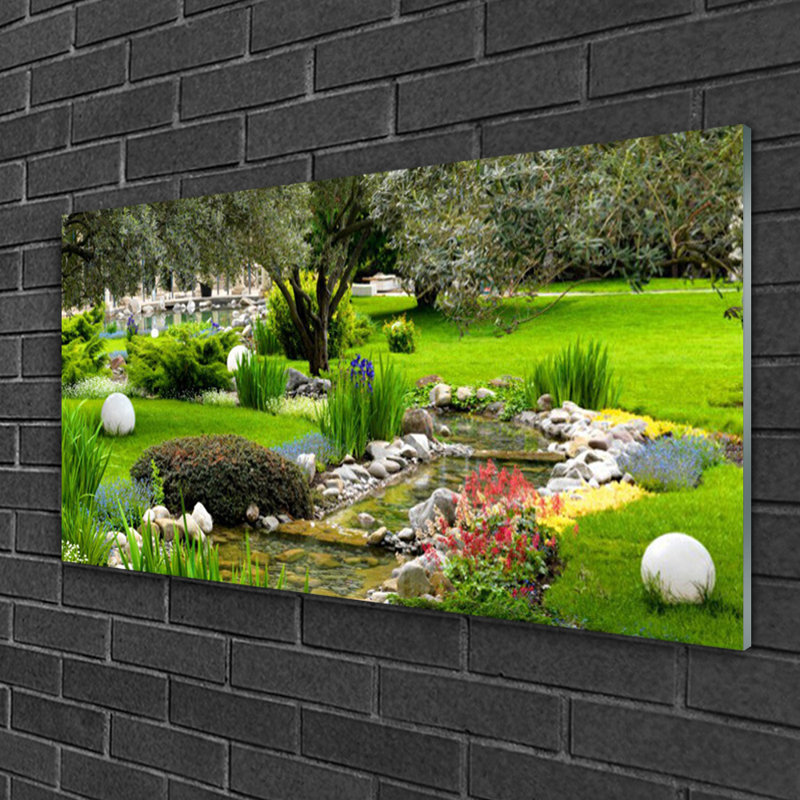 Garden - No Frame Print on Glass