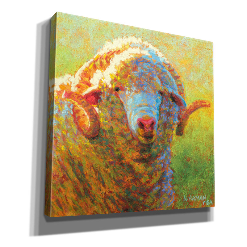 Art mural sur toile Rosalind Wheeler «Popcorn» par Rita Kirkman, H 37 po x l 37 po x P 1,5 po