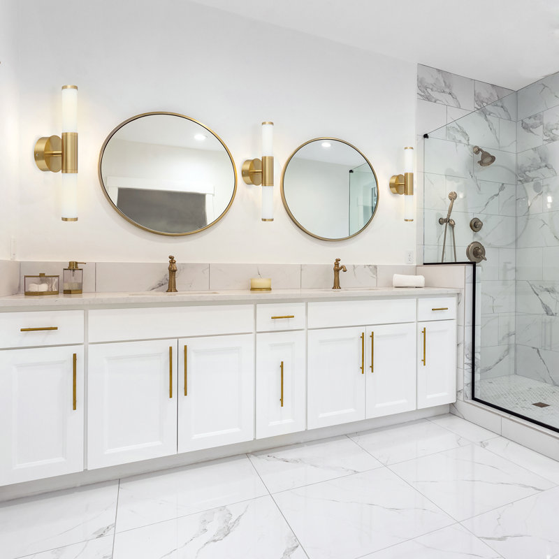 Akiela 2 - Light LED Vanity Light, Brushed Gold
