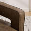 Fauteuil demi-tonneau moderne pivotant avec dossier ouvert-1256792939