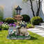 Statue de planteur de chien carlin assis