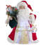 12'' Fabric Christmas Lighted Hanging Figurine Ornament