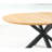 Top Extendable Coffee And Office Table With Stout Metal Legs, 120/160X120x75cm, Oak Hue, Thought - Through Design Legs For Multiple Indoor Settings, Colored Style, Simple Setup Process