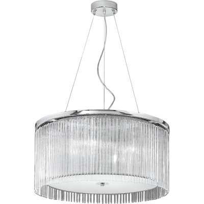 Emmy 4 - Light Chrome Drum Pendant