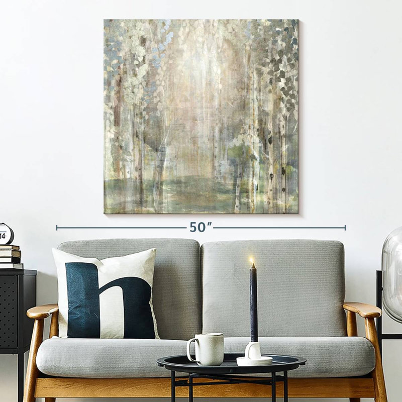 Birch Wood Clearing, 33" H x 33" W