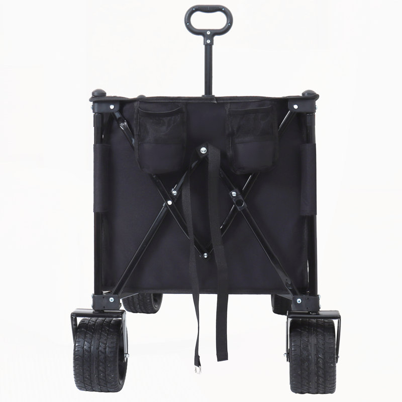Foldable Garden Cart with Heavy-Duty Wheels, Green