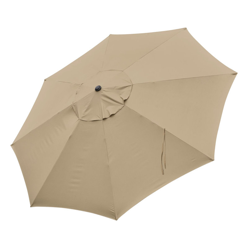 Housse de rechange pour parasol de marché à 13 nervures de 13 pi Langevin, Café
