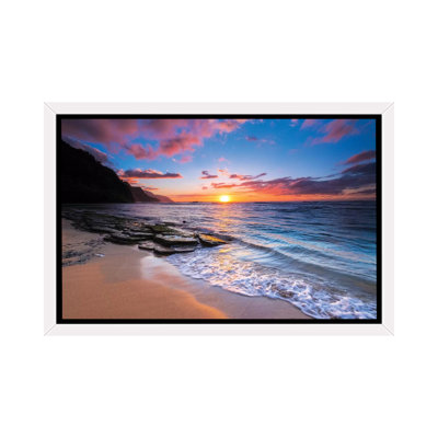 " Sunset Over The Na Pali Coast From Ke'e Beach, Haena State Park, Kauai, Hawaii, USA I " by Russ Bishop