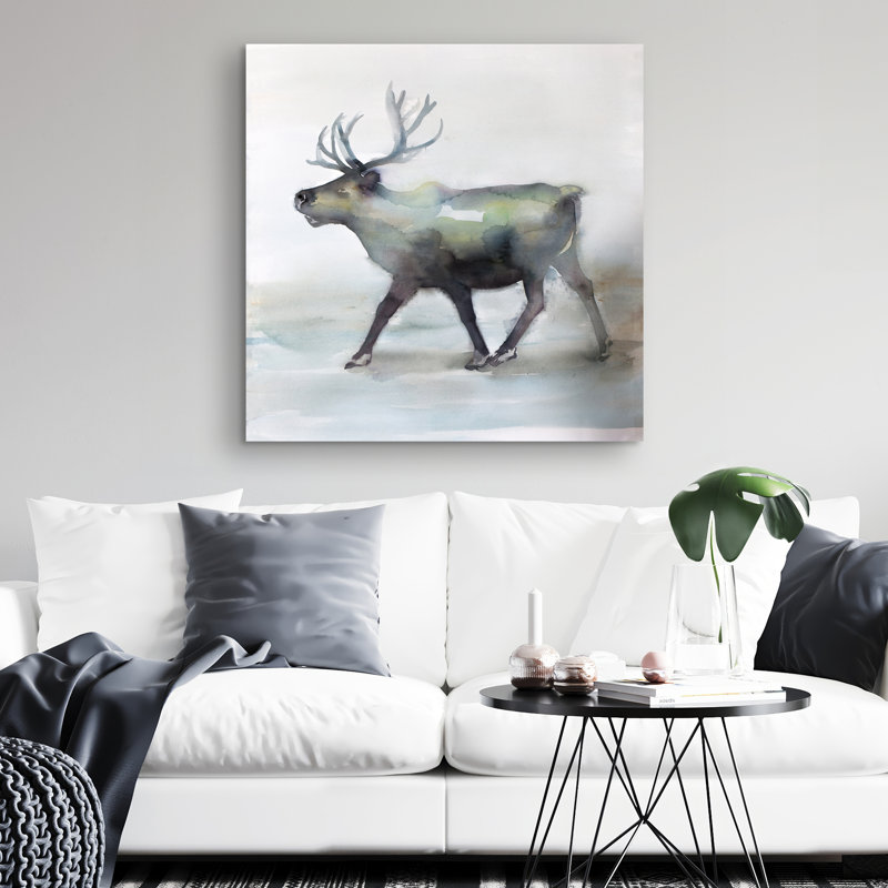 Caribou - 32"x32" art on canvas