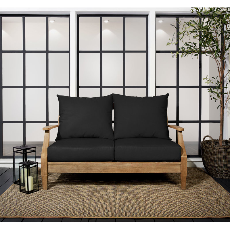 Coussin de siège / dossier d'extérieur Sunbrella, Sunbrella® - noir, L 25 po x P 23 po