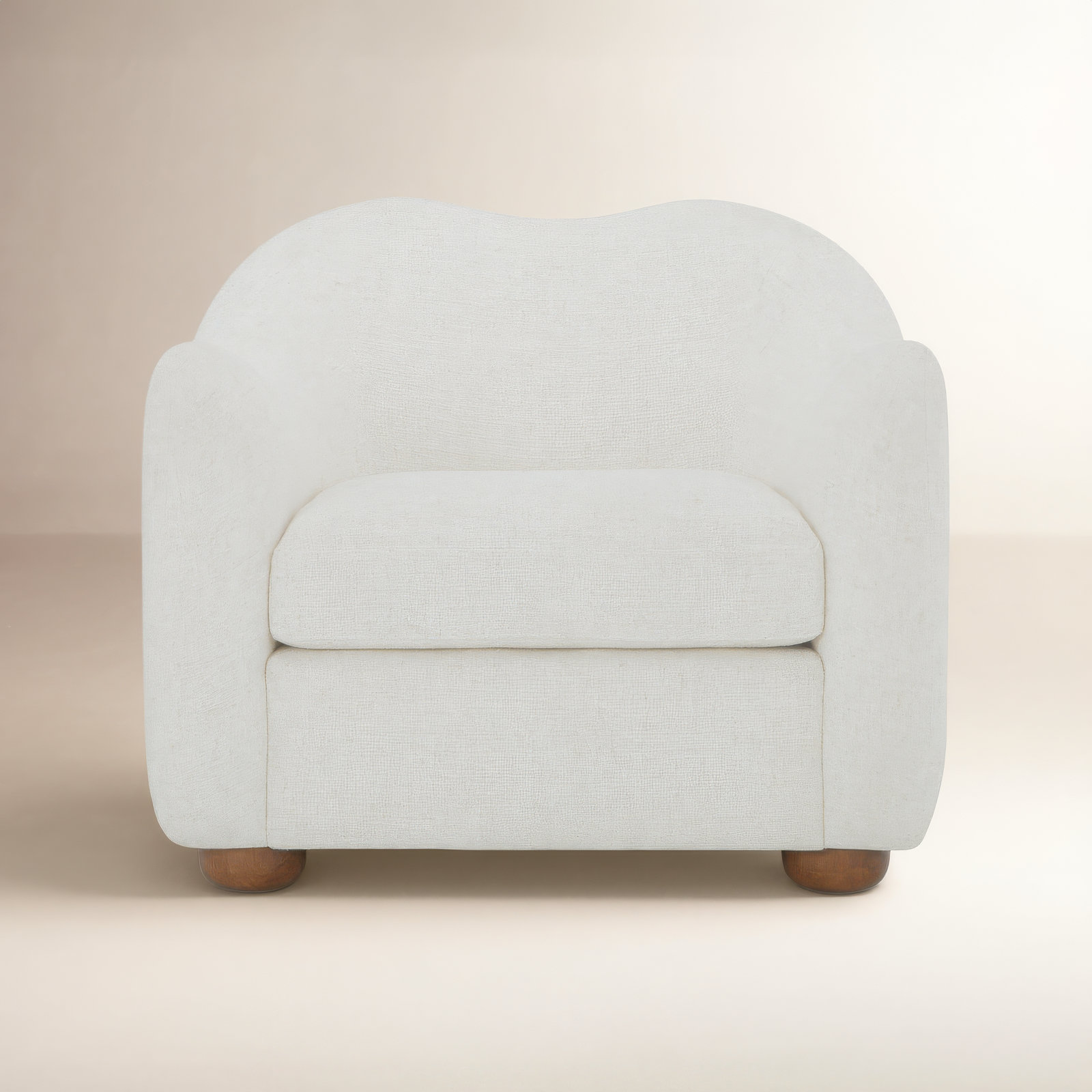 Elwood Armchair, Ecru Performance Weave