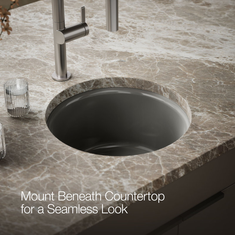 Porto Fino™ Top-Mount/Under-Mount Bar Sink, Thunder Gray