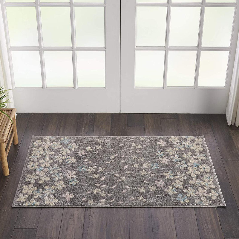 Zaizi Floral Indoor Rug, Rectangle 2' x 4'