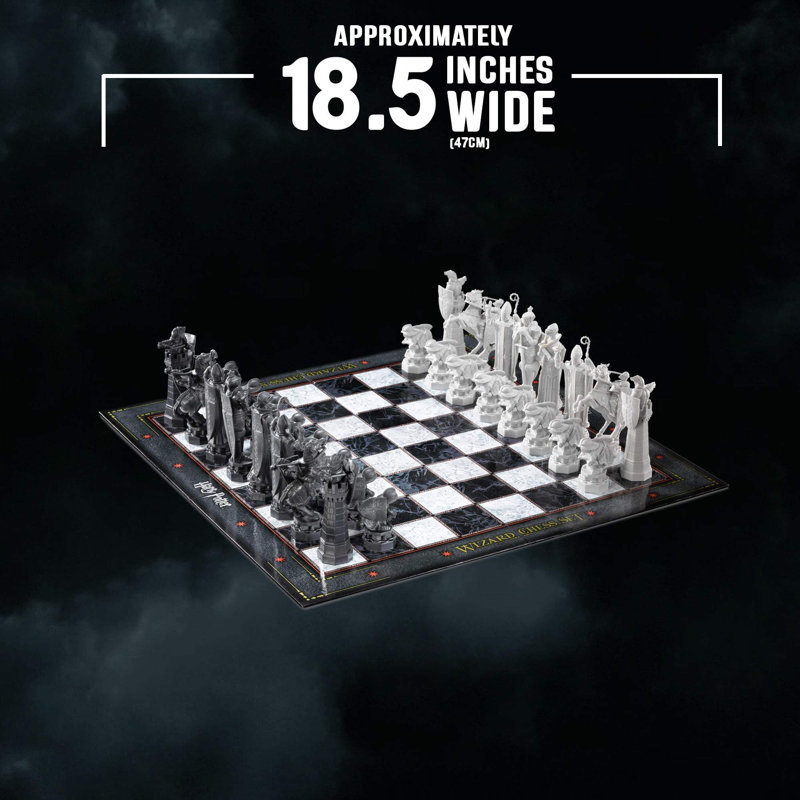 Harry Potter Wizard Chess Set with Black and White Square Board