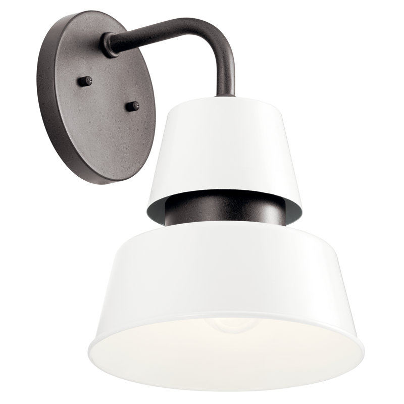 Catherene Wall Light, White, 13" H x 9" W x 10.25" D