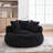 55.1" Oversized Round Bean Bag Chair for Adults, Plush Faux Fur Lounge Chair, Large Comfy Bean Bag with Compressed Foam Filling, Cozy Reading & Gaming Floor Chair for Bedroom & Living Room-1900930175-1900930172