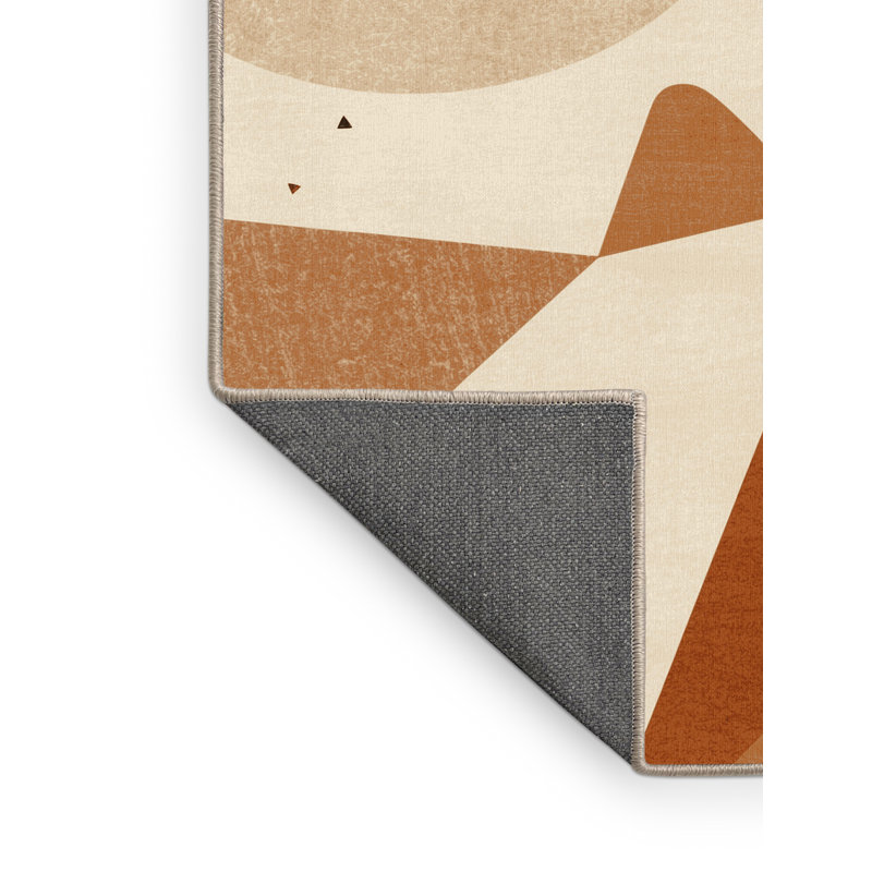 Tapis moelleux et moelleux à motif abstrait moderne et doux de Pâques, 5 x 8
