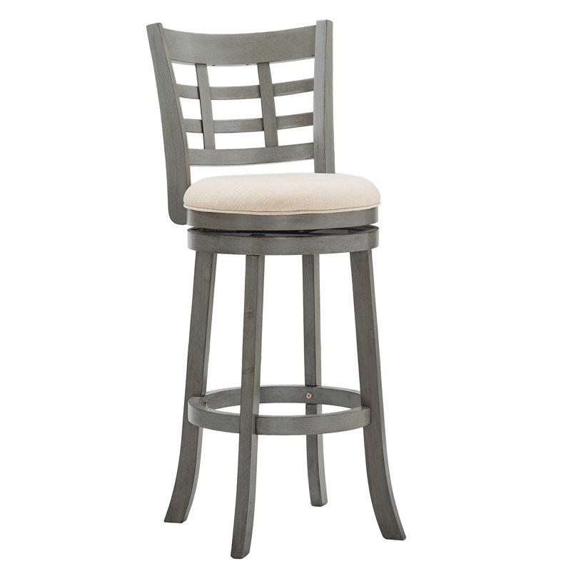 Tabouret pivotant Aria, Gris antique, Tabouret de bar (siège d'une hauteur de 29,96 po), Beige