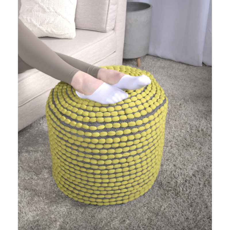 Pouf pour rivière River, Vert