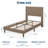 Platform Bed Frame with Headboard, Comfy Corduroy Upholstered Bed Frame with Wooden Slats Support, No Box Spring Needed-855076893-855076889