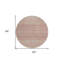 Tapis intérieur lavable rond 8 pi