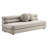 Jubilee Modular Performance Velvet Armless Loveseat In Taupe-104318181