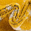 Tapis en polypropylène tissé à la machine Gurule - jaune / blanc-651930512