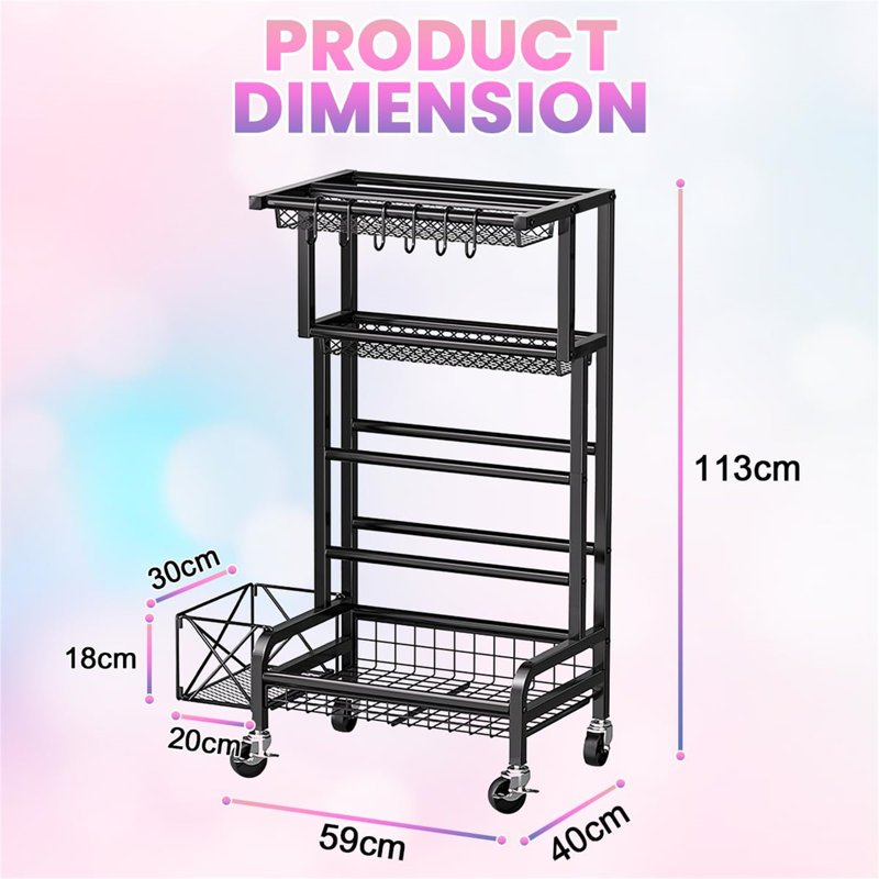 Metal Freestanding Multi-Use Sports Rack