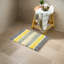 Ensemble de 2 tapis de bain à rayures antidérapants 100% coton Cervantes-657245407-612527089