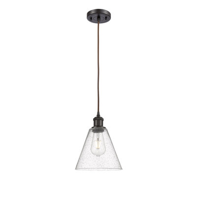 Luminaire suspendu conique à 1 lumière Hachi