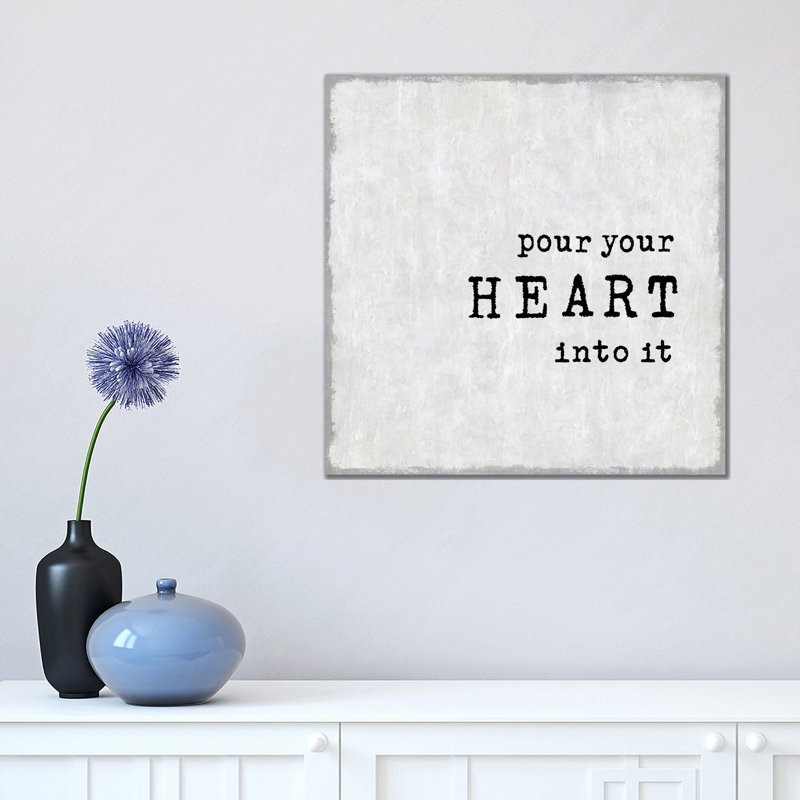 Pour Your Heart by Jamie MacDowell - Wrapped Canvas Gallery-Wrapped Canvas Giclée, 45.72 cm H x 45.72 cm W