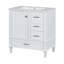 Meuble-lavabo simple 30 po avec plateau en céramique Shenae-91174450