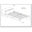 Structure de lit plateforme moderne avec ports USB-1013387051